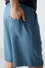 Tommylife Toptan Comfort Fit Basic Erkek Şort 81275 Orman Yeşili