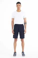 Tommylife Toptan Ryan Standart Kalıp Basic Erkek Şort 81239 Lacivert