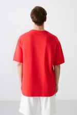 Tommylife Toptan O Yaka Oversize Baskılı Erkek T-Shirt 88323 Fiesta