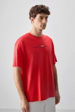 Tommylife Toptan O Yaka Oversize Baskılı Erkek T-Shirt 88357 Fiesta