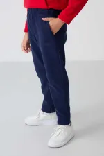 Ensemble de survêtement en polaire à col montant Tommylife Wholesale pour garçon, style serveur, référence 11218, rouge et marine