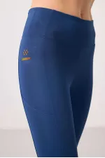 Tommylife Toptan Polyester Esnek Standart Fit Performans Kadın Tayt - 94667 Parlament