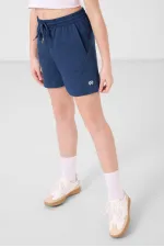 Ensemble short basique pour fille Tommylife en coton doux texturé, coupe standard, référence 75184, couleur écru, Parlement