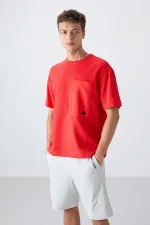 Tommylife Toptan O Yaka Oversize Basic Erkek T-Shirt 88341 Fiesta