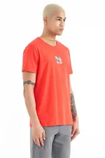 Tommylife Toptan Miles O Yaka Standart Kalıp Baskılı Erkek T-Shirt 88222 Fiesta