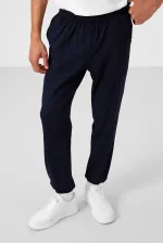 Pantalon chino extensible léger, coupe standard, tissé, Tommylife Wholesale, bleu marine, référence 82176