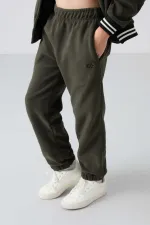 Pantalon de jogging Tommylife Wholesale pour filles de 7 à 15 ans, coupe standard, référence 75155, kaki