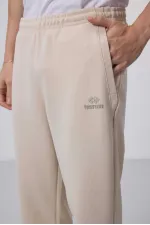 Tommylife Toptan Yüzeyi Dokulu Rahat Form Erkek Eşofman Takım 85273 Bej