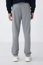 Pantalon de survêtement Tommylife Wholesale Slim Fit Classic Leg pour homme, gris chiné, référence 84669 Pantalon de survêtement Tommylife Wholesale Slim Fit Classic Leg pour homme, gris chiné, référence 84669