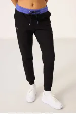 Ensemble de survêtement Tommylife Wholesale noir à capuche et blocs de couleur pour femme - 95327