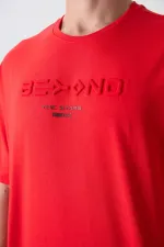 Tommylife Toptan O Yaka Oversize Baskılı Erkek T-Shirt 88328 Fiesta