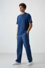 Tommylife Toptan O Yaka Oversize Basic Erkek T-Shirt 88380 Parlament