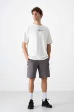 Short Tommylife Wholesale Standard Fit Basic pour homme 81136 Gris foncé