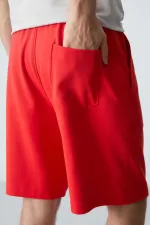 Tommylife Toptan Comfort Fit Basic Erkek Şort 81275 Fiesta