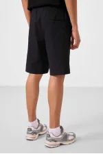 Short chino extensible léger, coupe standard, tissé, Tommylife Wholesale, noir, référence 81293