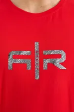 T-shirt homme Tommylife Wholesale Boris, col rond, coupe standard, imprimé, rouge, référence 88206