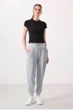 0489 Chemisier en maille à col licou - Biscuit