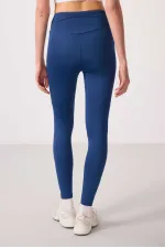 Tommylife Toptan Polyester Standart Fit Esnek Performans Kadın Tayt - 94666 Parlament