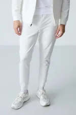 Tommylife Toptan Hugo Rahat Kalıp Jogger Erkek Eşofman Takım 85198 Ekru
