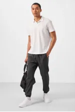Pantalon chino extensible léger, coupe standard, tissé, Tommylife Wholesale, 82176, anthracite