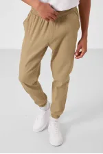 Tommylife Toptan Standart Fit Dokuma Hafif Esnek Chino Erkek Pantolon 82176 Koyu Bej