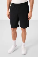 Short chino extensible léger, coupe standard, tissé, Tommylife Wholesale, noir, référence 81289