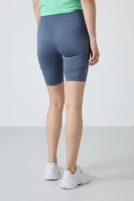 Tommylife Wholesale High Waist Biker Women's Leggings 91013 Petrol