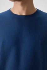 Tommylife Toptan O Yaka Oversize Basic Erkek T-Shirt 88379 Parlament