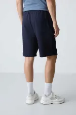 Tommylife Toptan Comfort Fit Basic Erkek Şort 81275 Lacivert