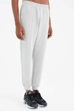 Tommylife Toptan Taş Bağcıklı Ön Dikiş Detaylı Standart Kalıp Erkek Eşofman Alt - 84994