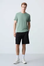 Short basique confort Tommylife pour homme, modèle 81280, noir (vente en gros)