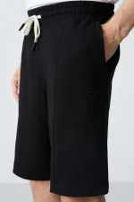 Tommylife Wholesale Comfort Fit Basic Men's Shorts 81277 Black