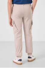 Tommylife Wholesale Standard Fit Woven Lightweight Stretch Chino Boys' Trousers 11271 Stone