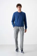 Bas de survêtement Tommylife Slim Fit Classic Leg pour homme, vente en gros, 84671, gris chiné