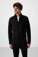 Tommylife Toptan Bran Standart Kalıp Scuba Basic Erkek Eşofman Takım 85199 Siyah