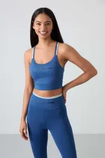 Tommylife Toptan Yüksek Bel Dar Paça Kadın Büstiyer Tayt Takım 95333 Parlament