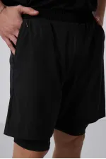 Collants et shorts Tommylife en polyester à motif standard pour homme, vente en gros, 81287, noir