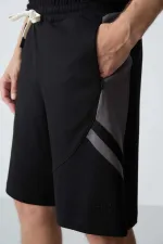 Short basique confort Tommylife pour homme, modèle 81281, noir.