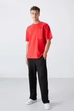 Tommylife Toptan O Yaka Oversize Baskılı Erkek T-Shirt 88338 Fiesta