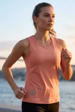 Débardeur de sport Tommylife Wholesale Coral coupe standard pour femme avec détail croisé au dos - 97296