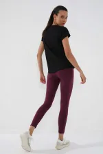 Tommylife Wholesale Black Basic Short Sleeve Standard Fit O Neck Women's T-Shirt - 97144