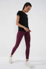 Tommylife Wholesale Black Basic Short Sleeve Standard Fit O Neck Women's T-Shirt - 97144