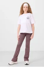 T-shirt basique Tommylife en coton, col rond, coupe oversize, blanc, référence 75178.