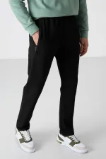 Bas de survêtement Tommylife Slim Fit Classic Leg pour homme, vente en gros, 84671, noir