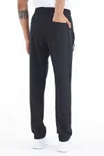 Bas de survêtement Tommylife pour homme, coupe classique, coupe standard, trois poches, 84768, noir