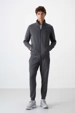 Ensemble de survêtement pour homme Tommylife Wholesale Hugo Relaxed Fit Jogger 85198 Gris foncé