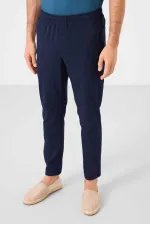 Pantalon chino extensible léger, coupe standard, tissé, Tommylife Wholesale, bleu marine, référence 82179