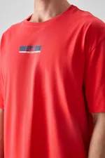 Tommylife Wholesale Crew Neck Oversize Printed Men's T-Shirt 88359 Fiesta