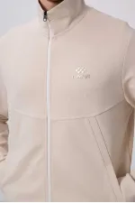 Tommylife Toptan Yüzeyi Dokulu Rahat Form Erkek Eşofman Takım 85273 Bej