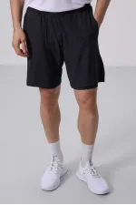 Leggings et shorts Tommylife en polyester coupe standard pour hommes, coloris anthracite, référence 81287.